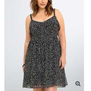 Torrid Heart Chiffon Dress size 2